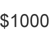 $1,000 Donation